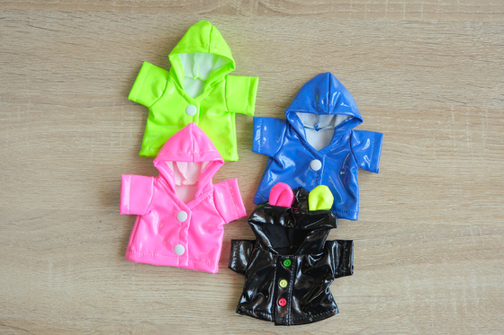 personnalisable 12cm Ours poupée vêtements SQ-01 Matériau en coton Unisexe