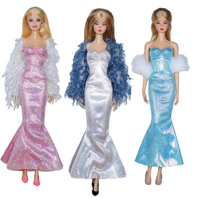 Couleur rose à la mode 11,5 pouces robe de collection rose poupée pour poupées