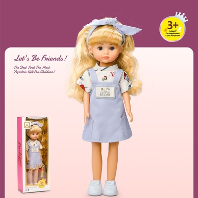 Logo personnalisé éducatif OEM / ODM 14 pouces cadeaux de poupée mignonne en silicone