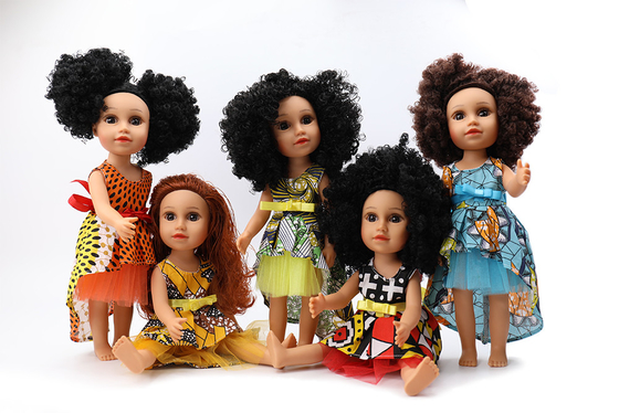 12 pouces poupée noire vêtements de poupée africaine réaliste cadeau poupées noires pour bébé pour enfants vêtements de poupée fille américaine