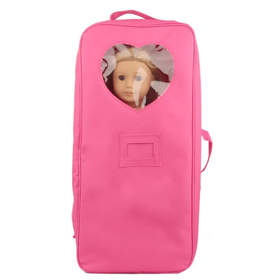18 pouces poupées de stockage de voyage porteuse valise sac à dos sac à dos pour le style américain fille cadeau pour les enfants