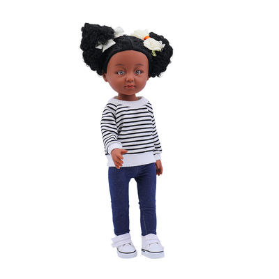 12 pouces poupée noire réaliste africaine poupée vêtements cadeau poupées noires pour les enfants