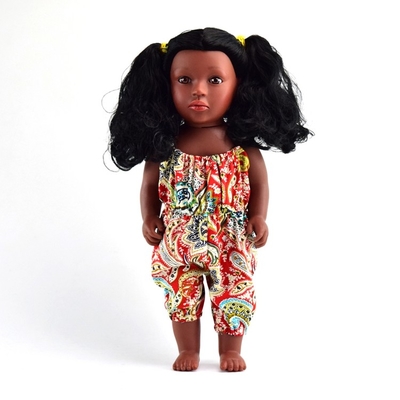 Mode 12 pouces poupée noire Réaliste African Doll vêtements cadeau poupées noires pour les enfants