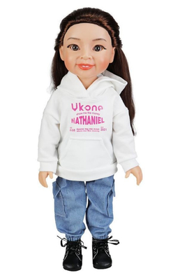 Silicone 18 pouces poupée fille américaine OEM design original Outfits différents Style Case Show