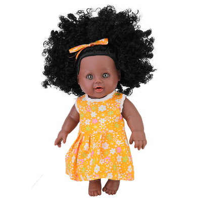 Dessin personnalisé poupées en vinyle de 35 cm poupée noire africaine pour enfants