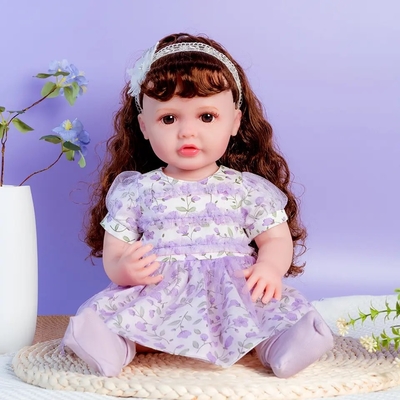 Service personnalisé Vinyl 22 pouces poupée de mode mignonne et décontractée pour les enfants cadeau