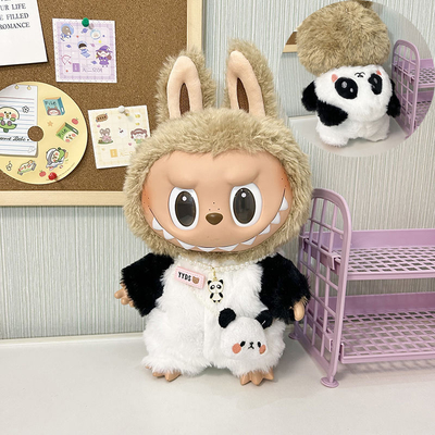 Tissu personnalisé de poupée Labubu Sweater Tissu de jouet Colorant Costume Set Labubu Dress de dessin animé