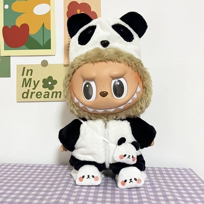 Nee Design Tissu de poupée Labubu Sweater Tissu de jouet Colorant Costume Set Labubu Dress de dessin animé